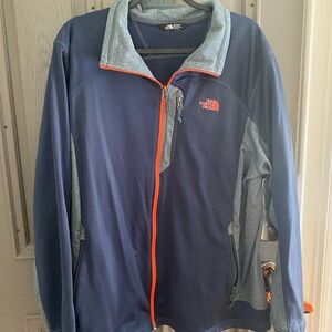 The North Face Men's Blue and Gray Performance Jacket